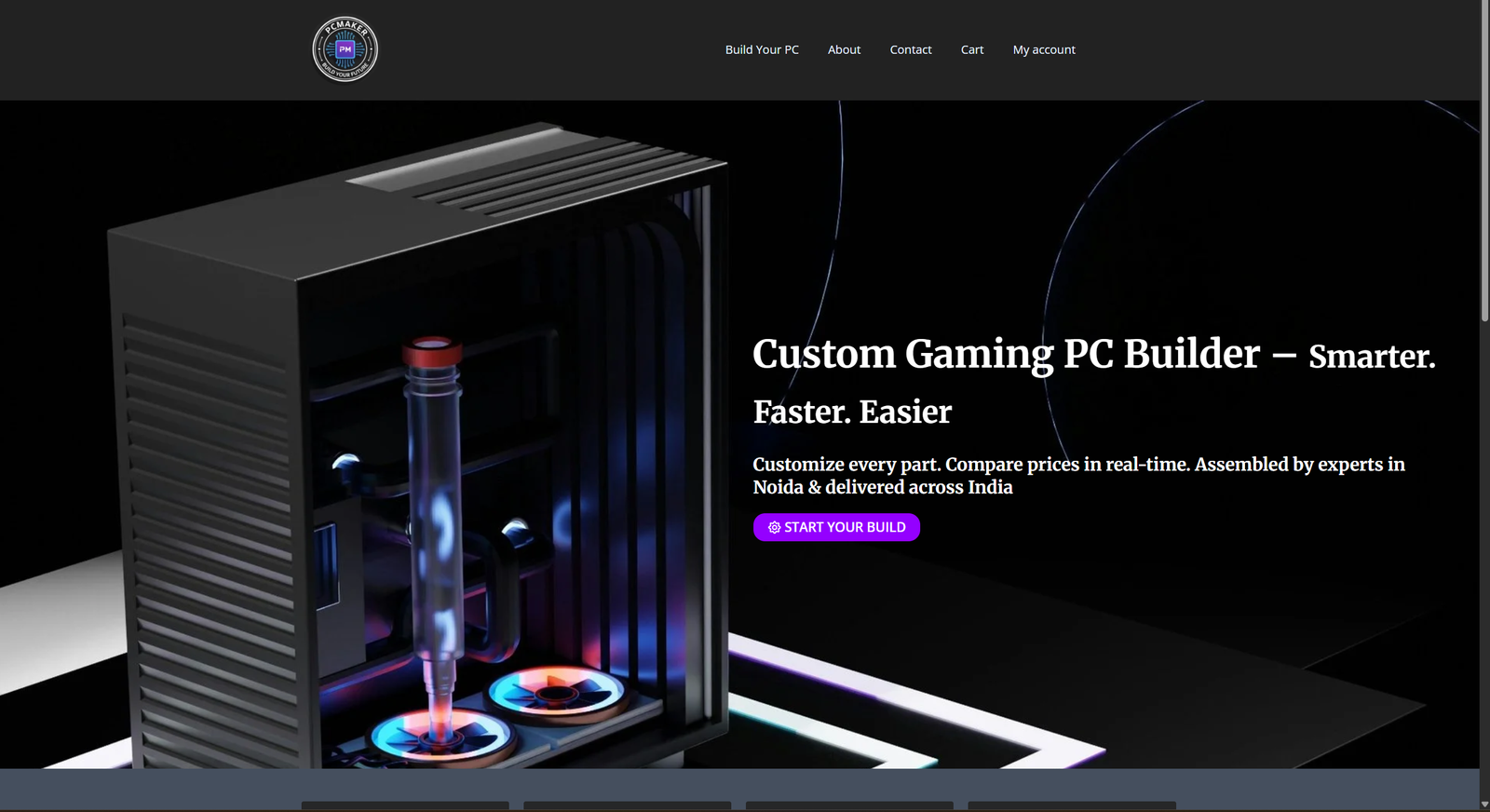 Home Custom PC Configurator & Gaming Hardware Store | Case Study: PCMaker
